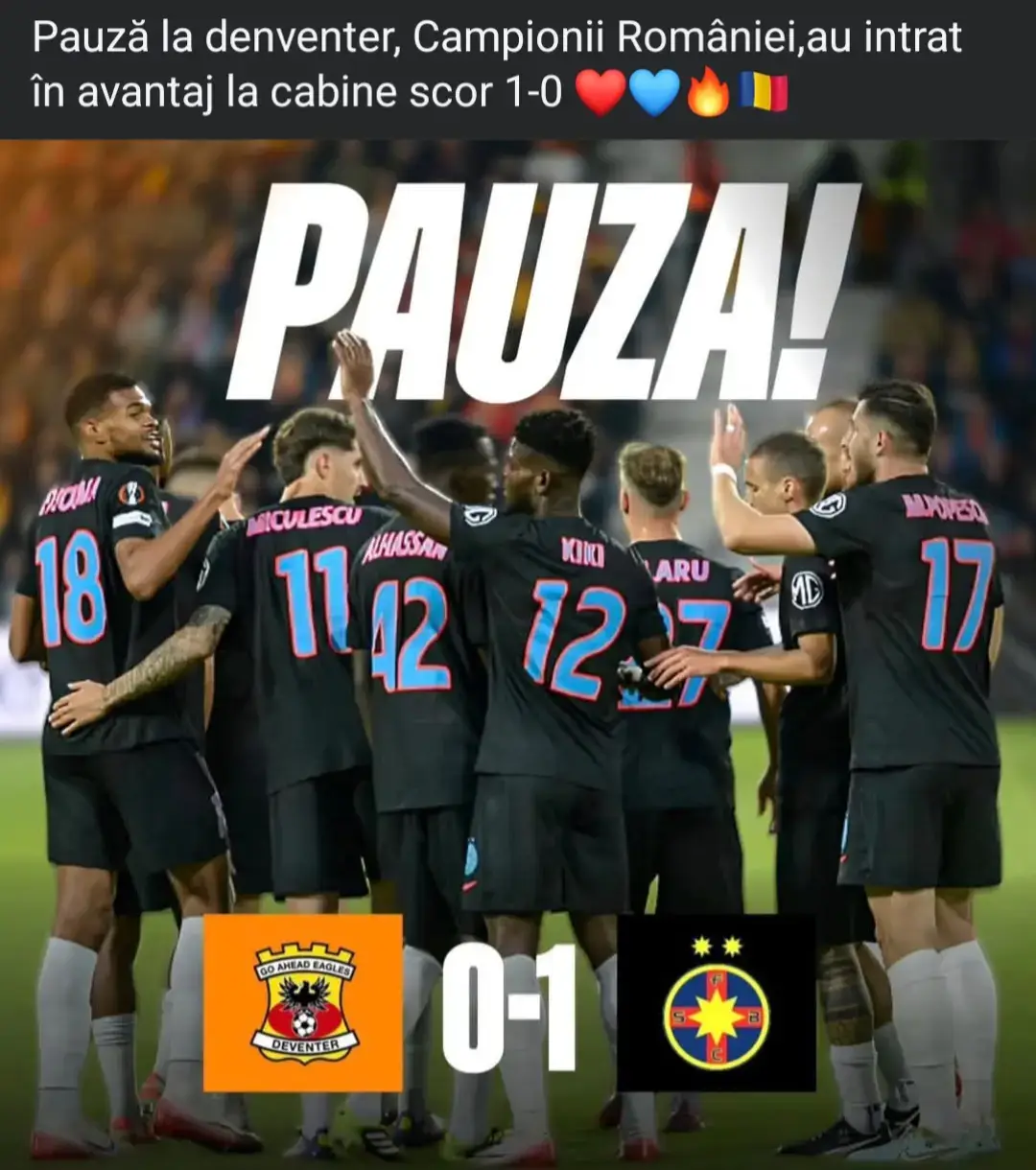 #GoAheadEaglesFCS  #OIUBIREROȘALBASTRĂ❤️💙  #PeluzaNord1995❤️  #UEL 