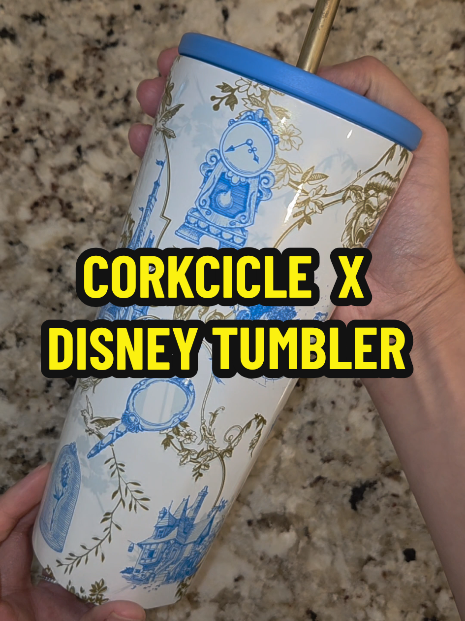 A Disney Fan's Must Have to stay hydrated and festive. #corkcicle #disney #beautyandthebeast #collection #tumbler 