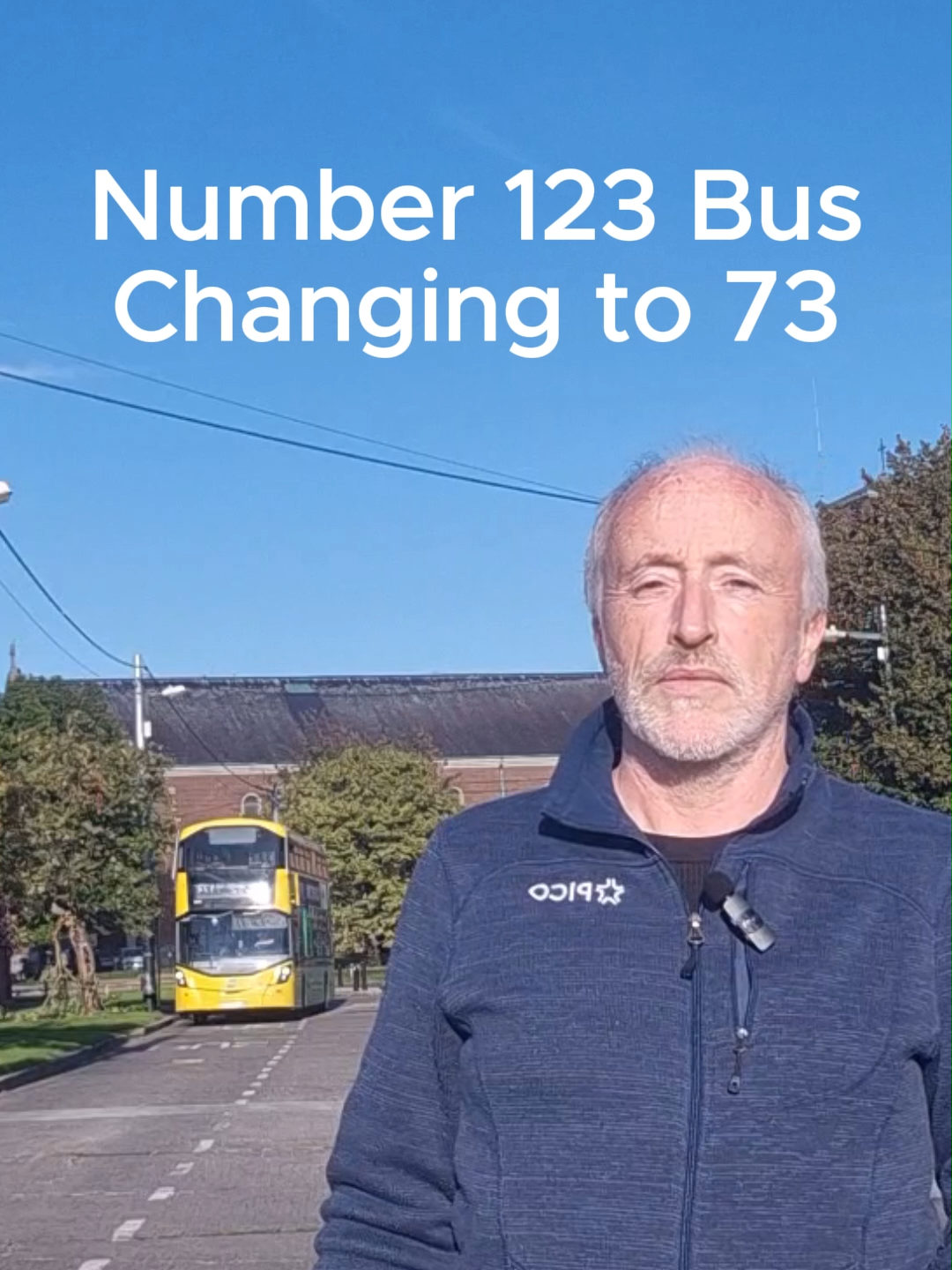 The number 123 bus is being replaced by the 73. It's mostly the same, but there are a few tweaks... with @donna_cooney1  #GreenParty #Dublin #dublinbus