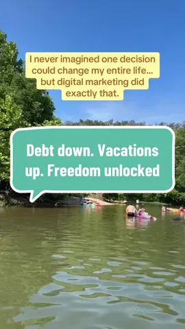 Digital marketing completely transformed my life. I went from drowning in debt to building financial freedom, from saying no to saving for vacations to planning them with excitement. The best part? I now have 20+ income streams I can tap into—all from my phone and WiFi. If you’ve been searching for a way to break free, this is it. #DigitalMarketing #MultipleIncomeStreams #SideHustleSuccess #FinancialFreedomJourney #DebtFreeCommunity       