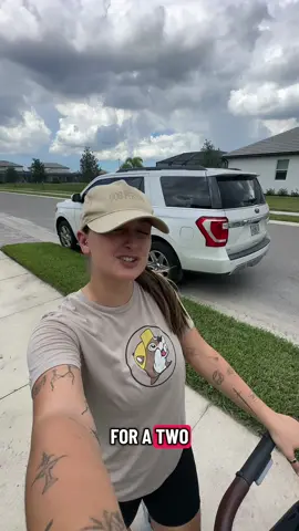 running with a stroller is actually so nice hahah 2.5 miles today 😛🏃‍♀️ #Running #fypシ゚viral #comerunwithme #runtok #training 