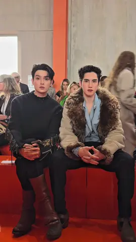 The vibe is right, so see the show and flow with us.  #PradaSS26 #KHUNPOL #PHUTATCHAI #BUSbecauseofyouishine   