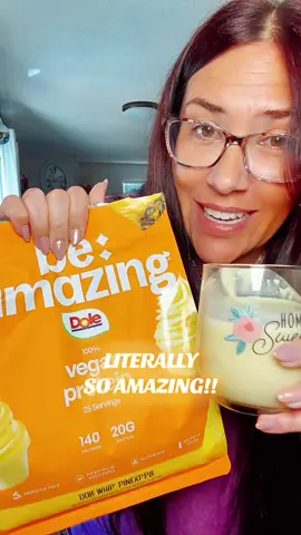 The best protein I’ve ever had! #veganprotein #proteinpowder #beamazing #dolewhippineapple #healthylifestyle @Be Amazing  