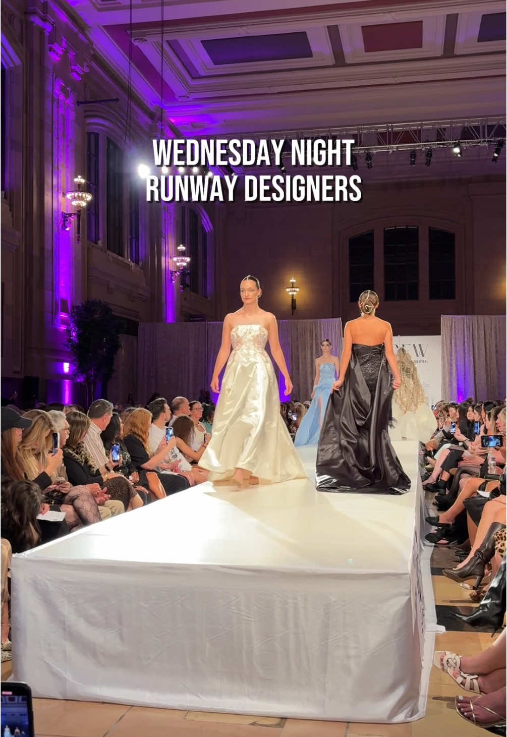 Wednesday night runway recap!  Our designers brought the heat with maximalist colors & textures. Which one was your favorite? #fashion #fashionrunway #fashionweek #Runway #model #fashiondesign 
