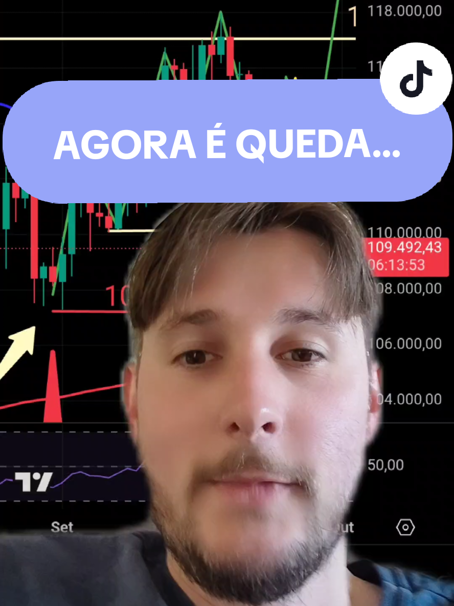 Bitcoin caindo e dando a última oportunidade do ano para você comprar abaixo de 110 mil aproveita a oferta! #bitcoin #btc #cripto #criptomoedas #altcoin 