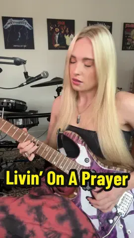 Been revisiting some of my old Shred Versions, this was one of the ones that blew up my YouTube channel back in the day! Very grateful 💕    🎶 Livin’ On A Prayer - @Bon Jovi  #bonjovi #guitarsolo #rockmusic #girlguitarist 