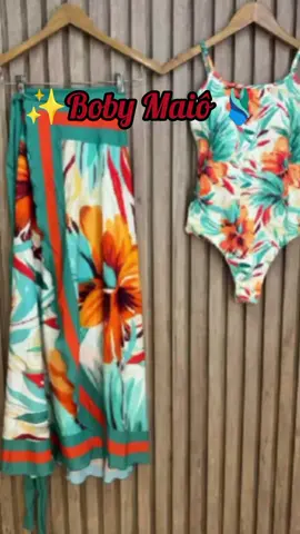 ✨ Conjunto Boby incrível para arrasar no verão! Maiô moderno e elegante que valoriza suas curvas, acompanhado de um páreo saída de praia leve e estiloso. Praticidade e sofisticação em um só look, perfeito para aproveitar os dias de sol com muito charme. 🌴☀️👙 ☑️ ID do produto nos comentários  #ModaPraia #LookDeVerão #SaidaDePraia #Boby #ConjuntoFeminino 