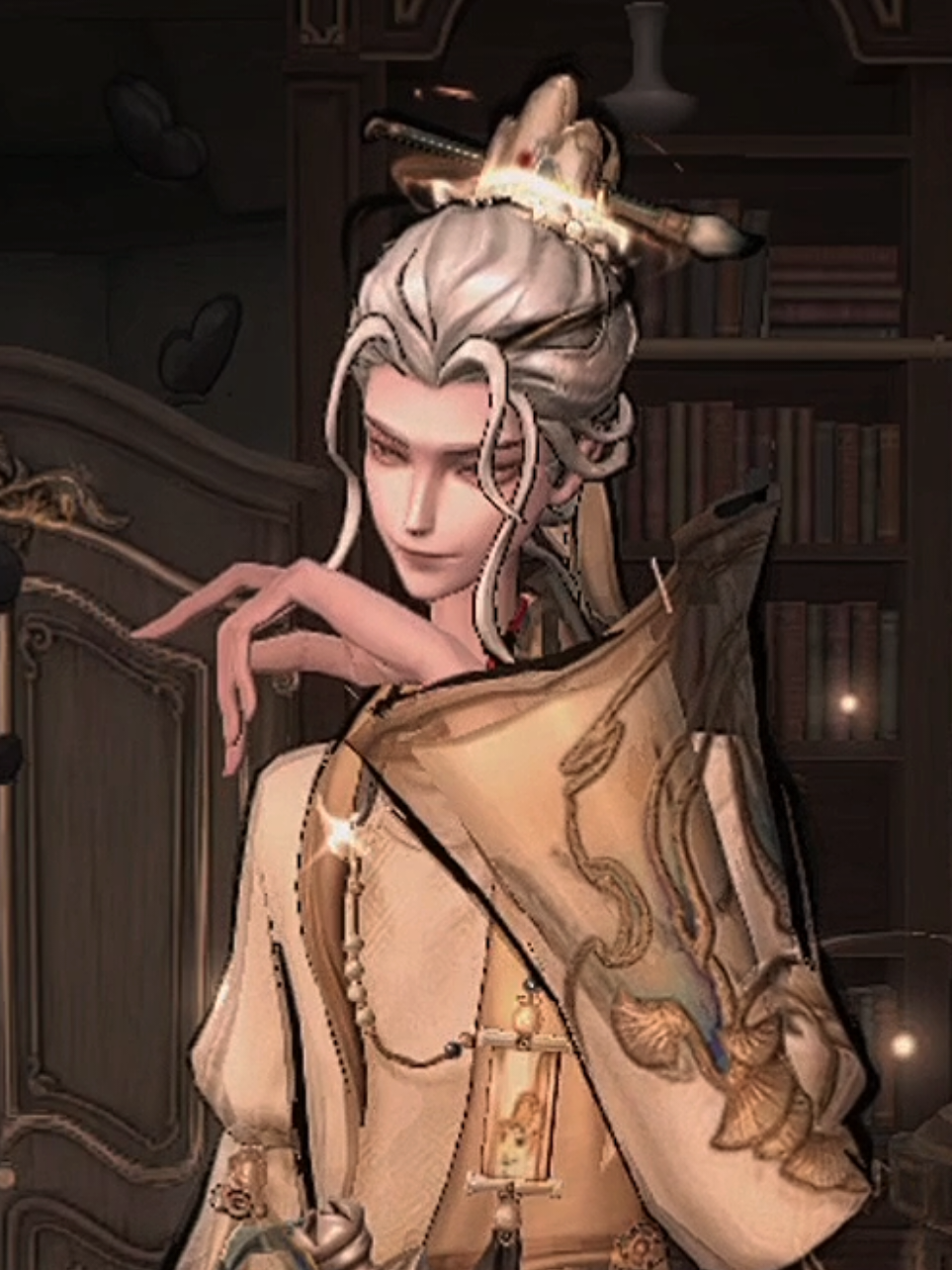 such a beautiful skin and im glad they put effort into his face expressions and movement #wuchang #idv #identityv #verdantrealmsunfurled #lowkeymissmyquchangphasengl 