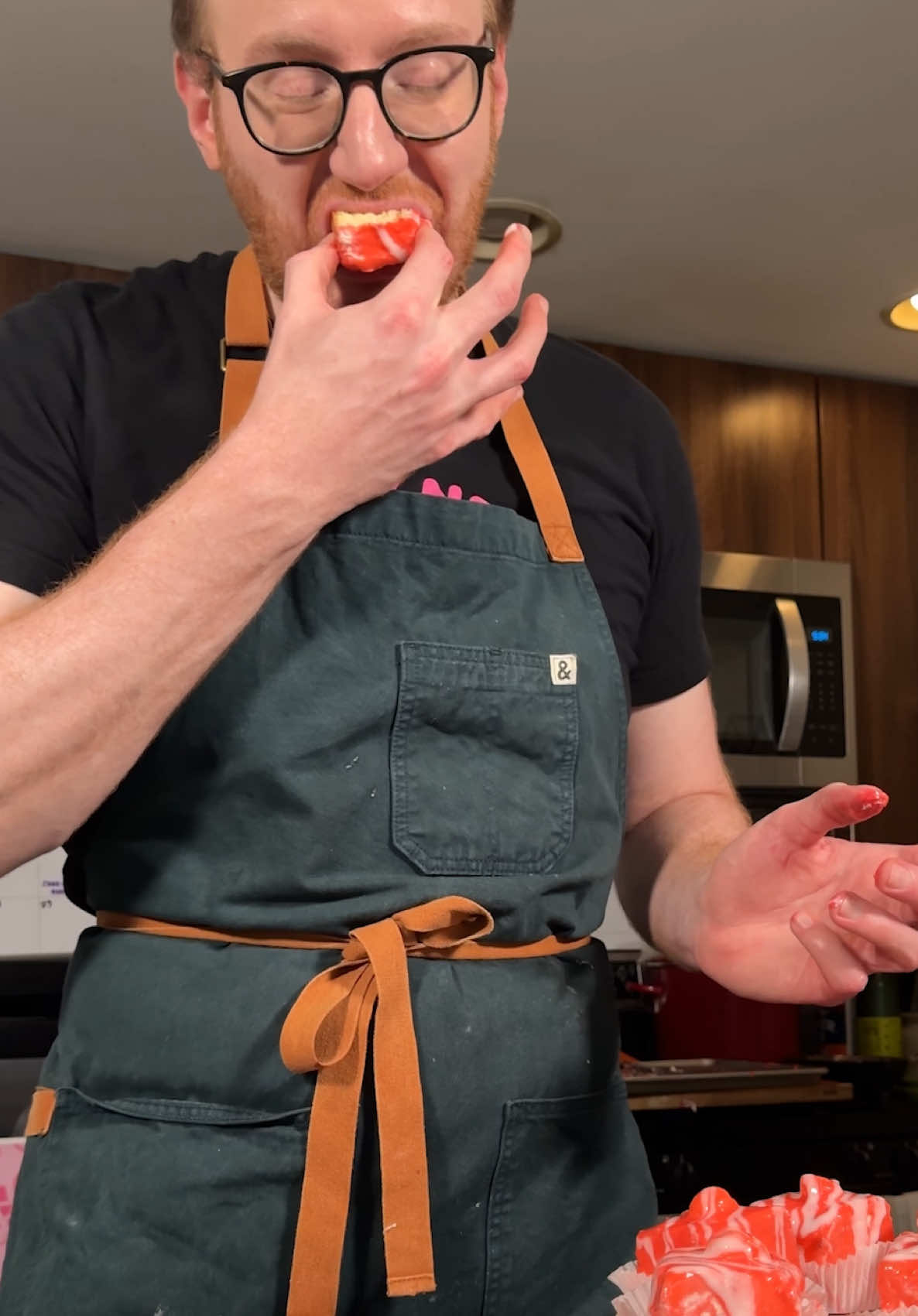 Matt’s British Bake Off is back with season 13 episode 1: @Paul Hollywood’s raspberry almond fondant fancies @The Great British Bake Off  Been MIA for a few weeks for a family funeral but I’m back in the kitchen and baking away 💨 #funny #comedy #baking #gbbo