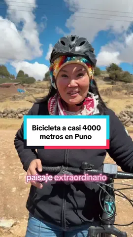 Nuevo reto cumplido: Bicicleteando a casi 4000 metros de altura en Acora, #Puno. #LaRutadeKeiko #peru #peruesclave #keikofujimori 