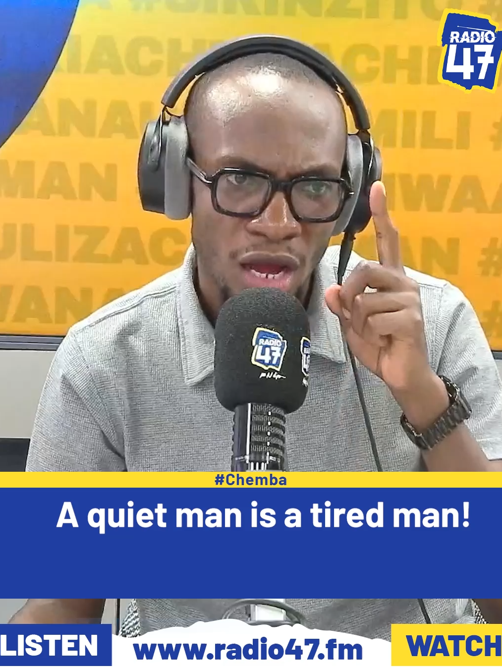 Ladies, ukiona mwanamke wako ameanza kunyamaza sana jichunge. wakati mwingine anajipanga kukuacha. #Chemba #HapaNdipo  @drofweneke