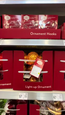 I predict these go viral! SUPER cute light up Christmas ornaments… Only 97 cents! @Walmart ✨🎄                                  #christmas #christmastree #christmasdecor #fyp #viral 