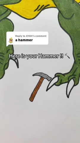 Replying to @AYAH Hammer 🔨 #hammer #stickmenvmonsters #drawing 