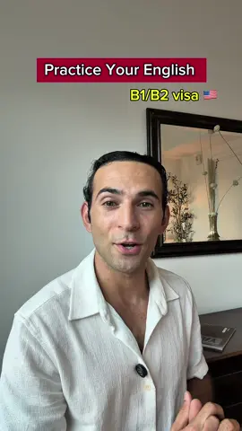 Let’s practice B1B2 visa interview to the USA 2025 edition.  #english #usavisa #b1b2 