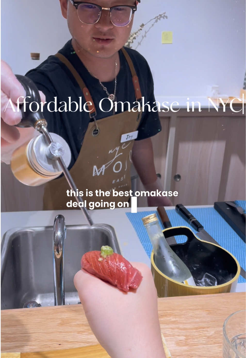 the service and staff were also amazing!! thank you to the team behind @Mojo East for the invite 🫶🍣 #nycfood #nycsushi #omakase #mealdeal #nycrestaurants 