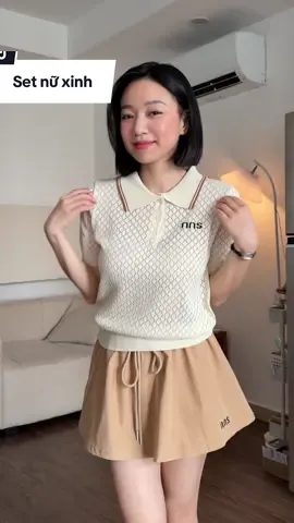 Set đồ QCCC chất lượng thực sự các bà ơi #meemson #thoitrangnu #setdoxinh #setdonuxinh #setpolochanvay 