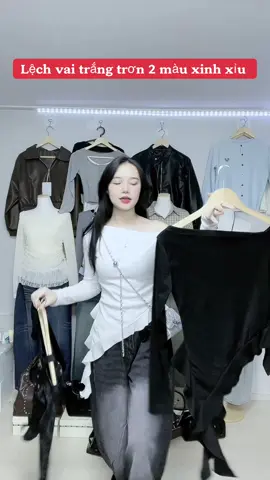 Siêu phẩm lệch vai tua nè các tình yêuu #thichmacdep #tudotragiang #outfit #xuhuong #quanaohottrend 