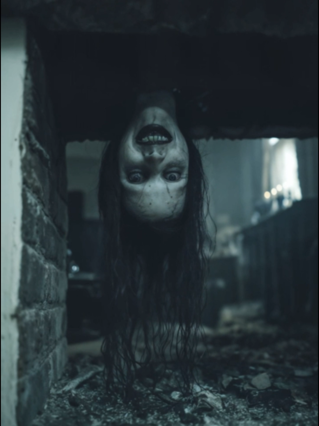 the creepy creature in the chimney #horrortok #creepy #creature #ai #midjourney 