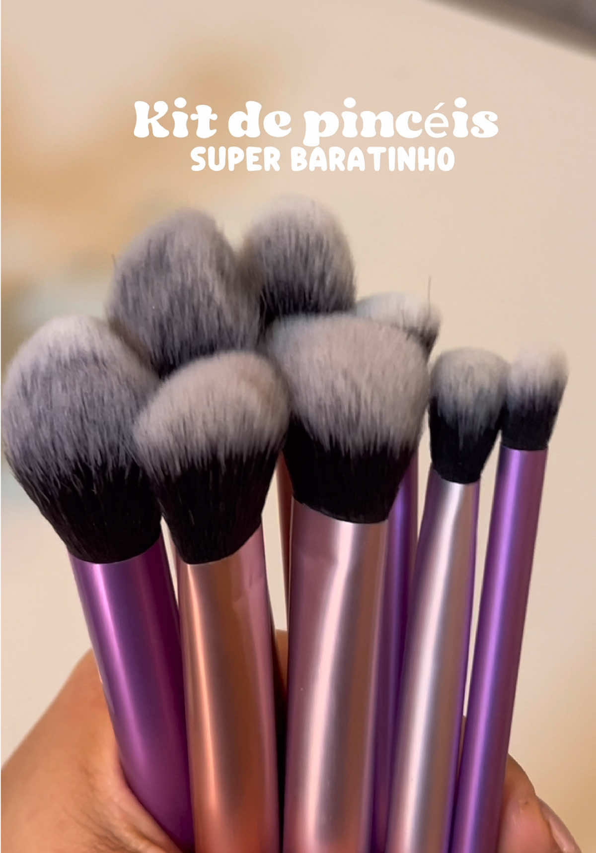 O kit de pincéis famosinhos aqui do TikTok, Amei  🤏🏼✨amei #tiktokshop #comprinhas #makeup 