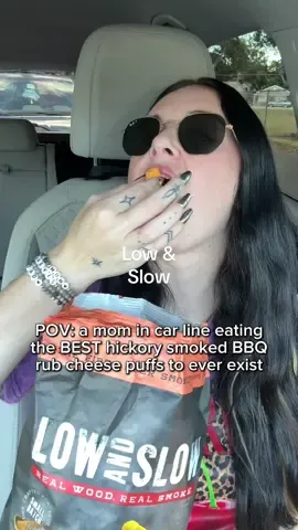 Smoked cheese puffs can take all of my money! @Low and Slow Snacks #lowandslow #lowandslowcheesepuffs #cheesepuffs #smokedcheesepuffs #tiktokshopsnacks 