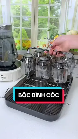 Bộ cốc chén kèm khay rất sang nhá #vutrudogiadung #boccocthuytinh 