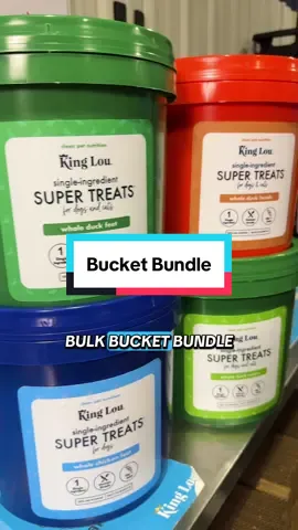Our TikTok EXCLUSIVE bundle, all 4 buckets in one bundle!  #tiktok #tiktoklive #bundleandsave #SmallBusiness #singleingredienttreats 
