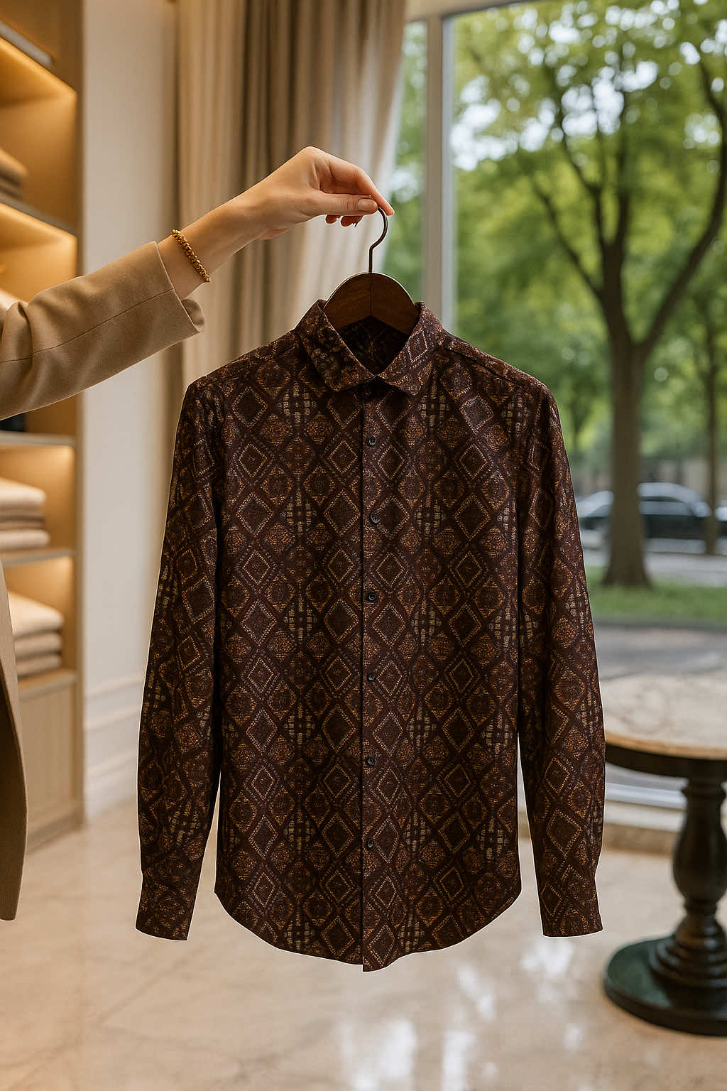 DGM Batik Panjang Pria Songket Premium Hitam Panjang 002 C #batik #kemeja #baju #kemejapria #jumatberkah 