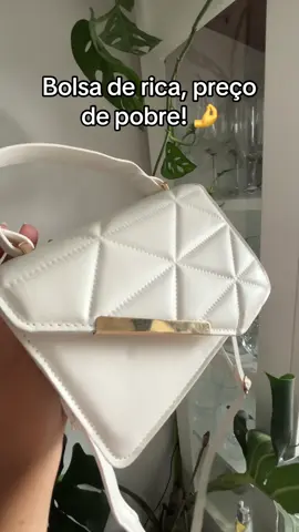 Essa bolsa é perfeitaaaaa amigas! ✨  #bolsa #bolsabranca #patypobre #comprinhas #achadinhos  