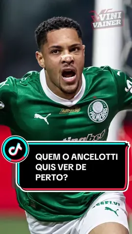 Ancelotti quis acompanhar jogadores do Palmeiras #ancelotti #palmeiras #TikTokEsportes 