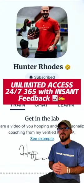 Train with me 24/7 365 with INSTANT Feedback 🔥📈✅