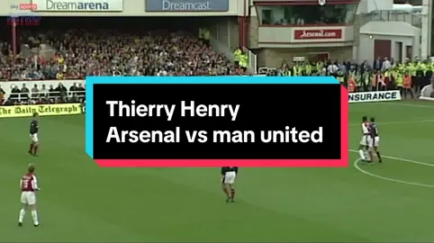 Thierry Henry’s absolutely magnificent flick and volley for arsenal vs Manchester United  #thierryhenry #arsenal #manchesterunited #PremierLeague #fyp 
