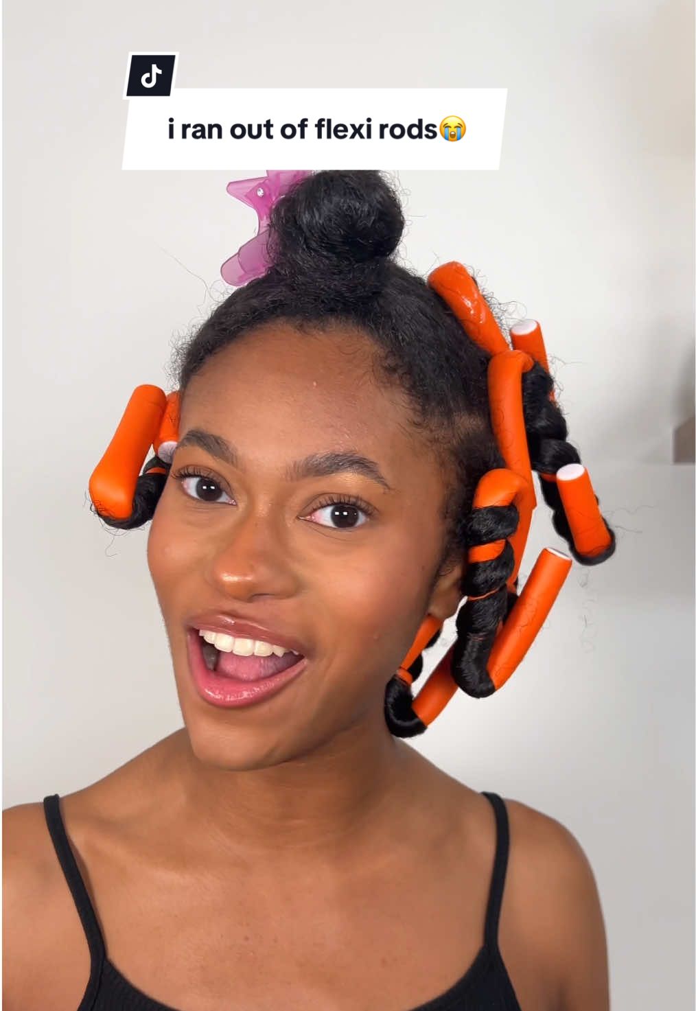 the dreaded impromptu beauty supply store run😣 i used to have when my momma left the house with her rollers in😂 #blackgirlhair #flexirods #relatable #heatlesscurls #curlscurlscurls 