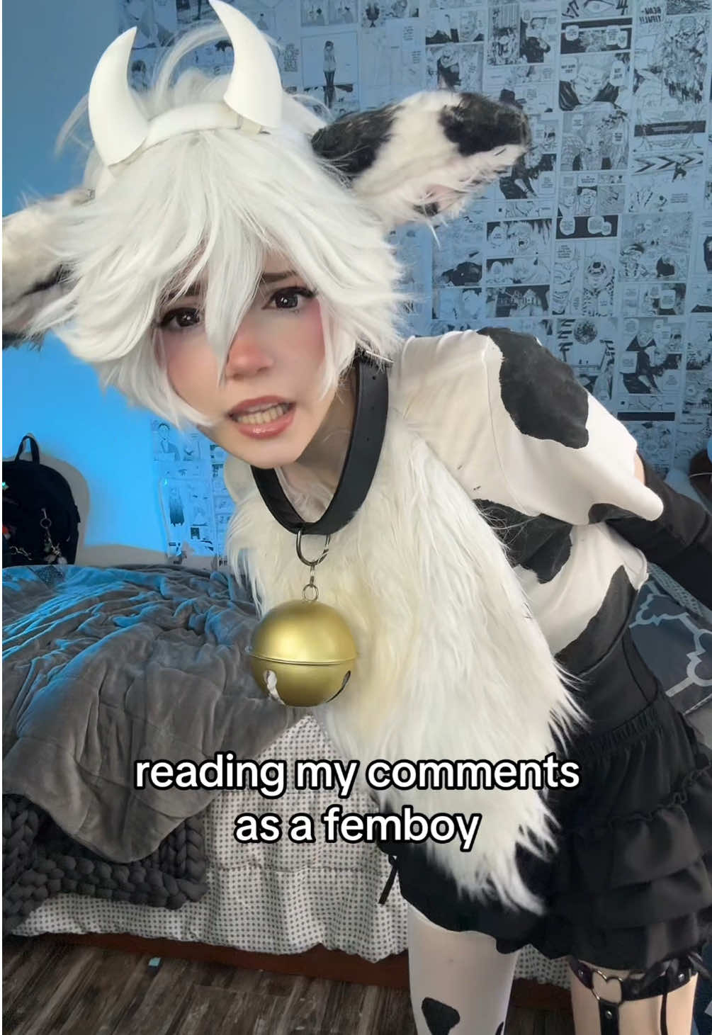hope this makes sense LMAO ib:@☻︎サマンサ☻︎ #cowcosplay #cosplay #cowkemonomimi #cowfemboy #femboy 