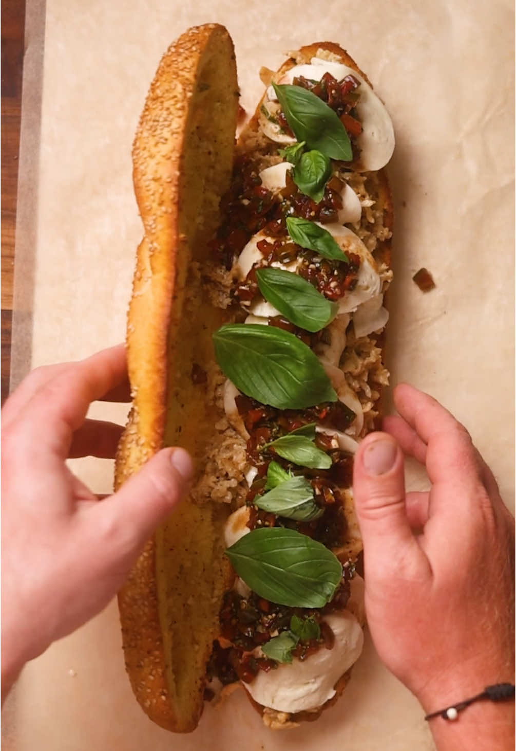 Replying to @Andeeeeze Italian Chicken Cheesesteak  I went to the store the other day while hungry and came home with shaved chicken breast and fresh mozzarella. I wanted to eat both, and this is the concoction that came to mind. Can confirm it was an incredible sandwich and should exist on pizzeria menus everywhere. Give it a go. If you cant find shaved chicken you can freeze chicken breasts, defrost 40 mins, then shave yourself. Cheers. #chickenbreast #chickencheesesteak #cheesesteak #chopped #munchies #recipeshare #recipeoftheday #latenightsnack #latenight #sandwiches #sandwichtiktok #sandwich #fyp #foryoupage #foryou