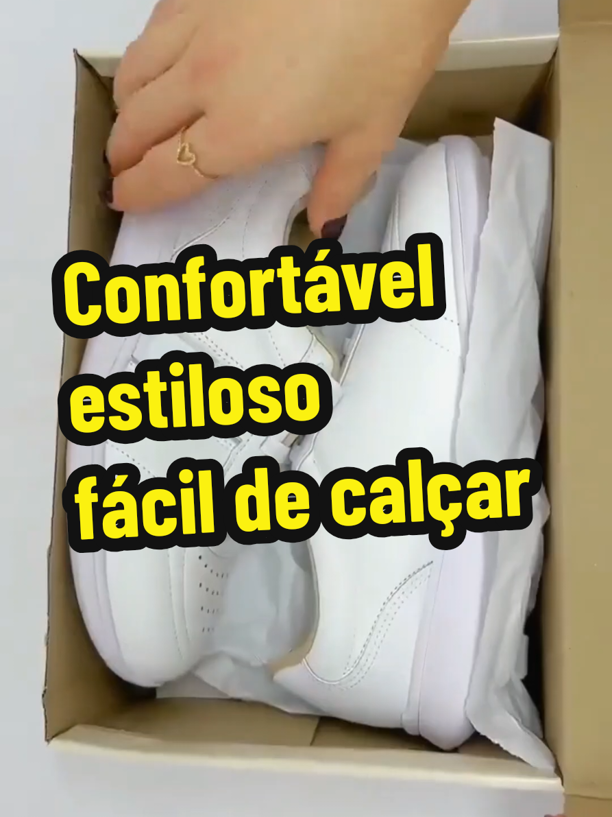 Confortável estiloso e fácil de calçar  #tiktokshopchegou 