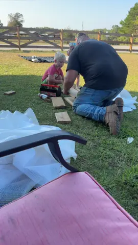 Building with their daddy #buildings #birdhouse #afternoon #viraltiktok #togetherwecan @🇺🇸T-earl 