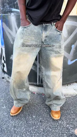 Our sold out desert denim restock on October 1st #fashioninspo #baggyjeans #skateboardingisfun 