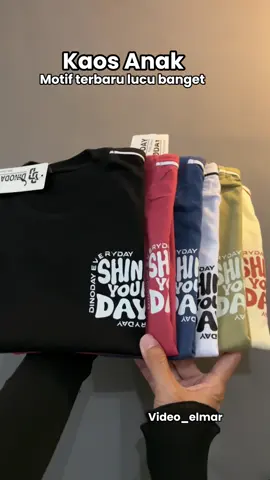 Kaos anak motif terbaru #kaosanak #kaos #dinoday 