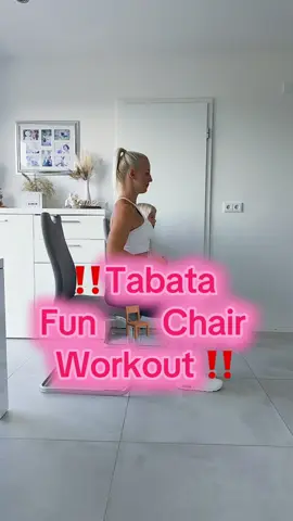 🚨 TABATA CHAIR FUN WORKOUT 🚨 Heute habe ich zusammen mit meiner Tochter ein lustiges Tabata Workout aufgenommen 💪👩‍👧 – und das Beste: Du brauchst nur einen Stuhl! 🪑✨ 👉 8 Übungen – einfach, effektiv und für Anfänger perfekt geeignet! 👉 Es geht um Spaß und die Lust an Bewegung 🙌 👉 Dieses Workout kannst du sogar täglich machen – gar kein Problem! ✅ Probiere es unbedingt aus und sag mir in den Kommentaren, welche Übung dir am meisten Spaß gemacht hat! 🥰 Und denk dran: liken ❤️, speichern 💾 und teilen 🔁 – so hast du das Workout jederzeit griffbereit! ⬇️ 🚨 TABATA CHAIR FUN WORKOUT 🚨 Today I recorded a fun Tabata workout together with my daughter 💪👩‍👧 – and the best part: all you need is a chair! 🪑✨ 👉 8 exercises – simple, effective, and perfect for beginners! 👉 It’s all about fun and the joy of movement 🙌 👉 You can even do this workout every day – no problem at all! ✅ Give it a try and let me know in the comments which exercise you enjoyed the most! 🥰 And don’t forget to like ❤️, save 💾, and share 🔁 – so you’ll always have the workout ready! #tabataworkout #chairworkout #hometraining #fitmom #dailyfitness 