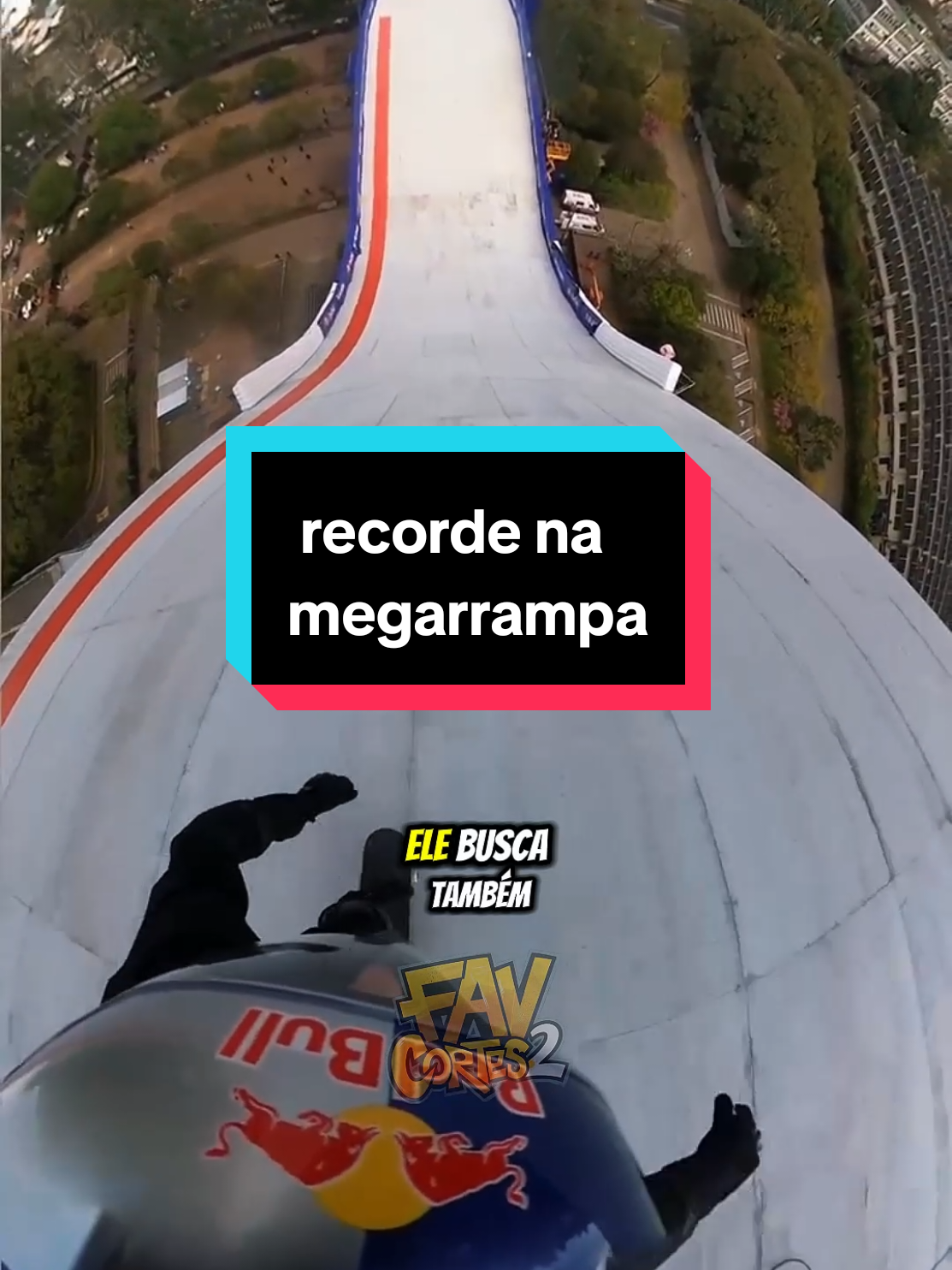 o Skatista Sandro dias (o mineirinho) quebra recorde mundial ao descer megarrampa em prédio #skate #recorde #mineirinho 