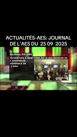 ACTUALITÉS-AES: JOURNAL DE L'AES DU  25 09  2025