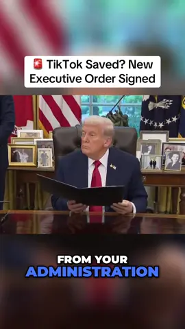 The U.S. just signed an executive order that could secure TikTok’s future 🇺🇸📱. The plan: keep it running for 170M Americans while protecting user data. Talks with China were part of the deal — and American investors are set to take the lead. 👇 What do you think — safe move or more politics? #trump #america #tiktok #fyp #cryptocurrency 