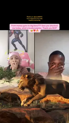 ssss88991, thank you for the incredible support in my LIVE! I will keep creating better LIVE content!@ssss88991 #tiktoklive #livehighlights #livegift #lion 