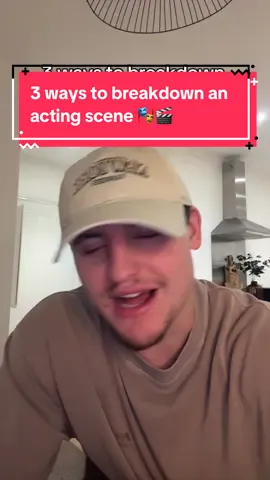 3 ways to breakdown an acting scene 🎬🎭 #actor #casting #cast #act #castingdirectors 