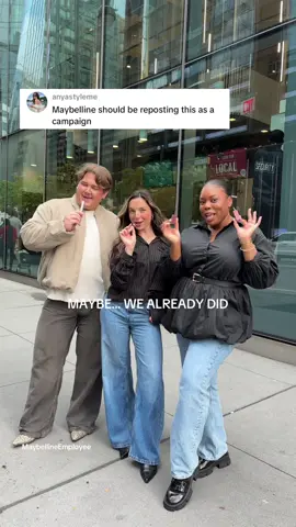 Replying to @anyastyleme maybe we already did…link in bio 🎶 #maybeitsmiley #maybellineemployee 🎥 @ALICIA BONORA 