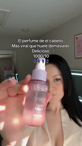 Nena tengo todos los olores y no me canso de decírtelo comprateloooo @Kitsch este me salió en el mistery box pero tengo todos los demás #kitsch #hairperfume #perfumeparaelcabello #sheerviolethairperfume #fyp 