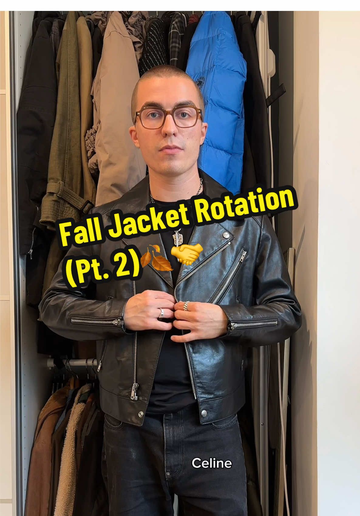 I should probably get some more jackets for fall…🤔 #jackets #fallfashion #styleinspo #leatherjacket 