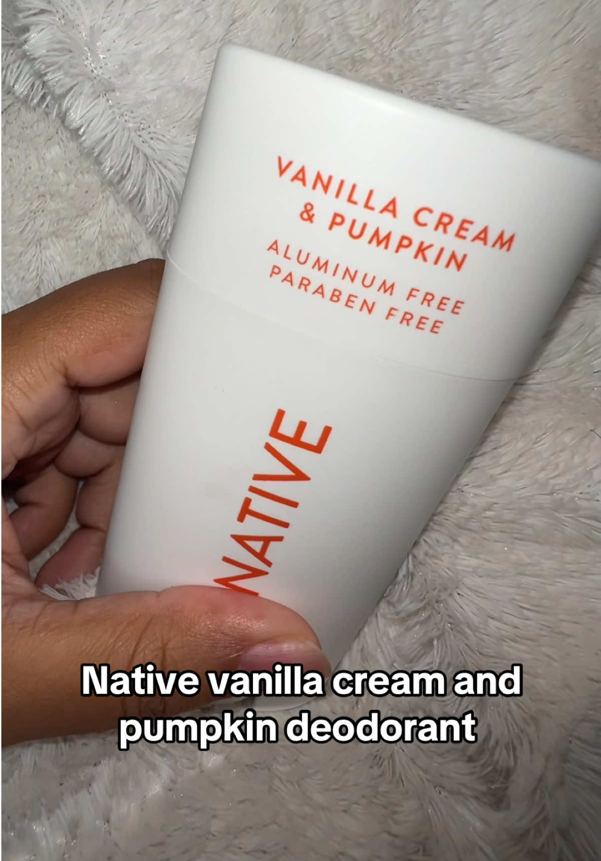 Native vanilla cream and pumpkin deodorant #complimentary #GiftedbyNative #VanillaCreamPumpkinDeoStick @influenster @Native #deodorant #gifted 