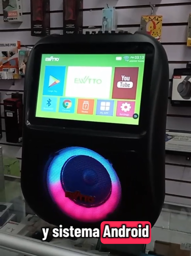 Parlante Bluetooth con Pantalla de 14