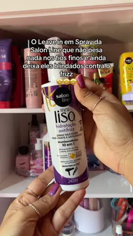 Leave in em Spray da Salon Line @Salon Line #migssalonline #leavein #protetortermico #salonline #hairproducts 